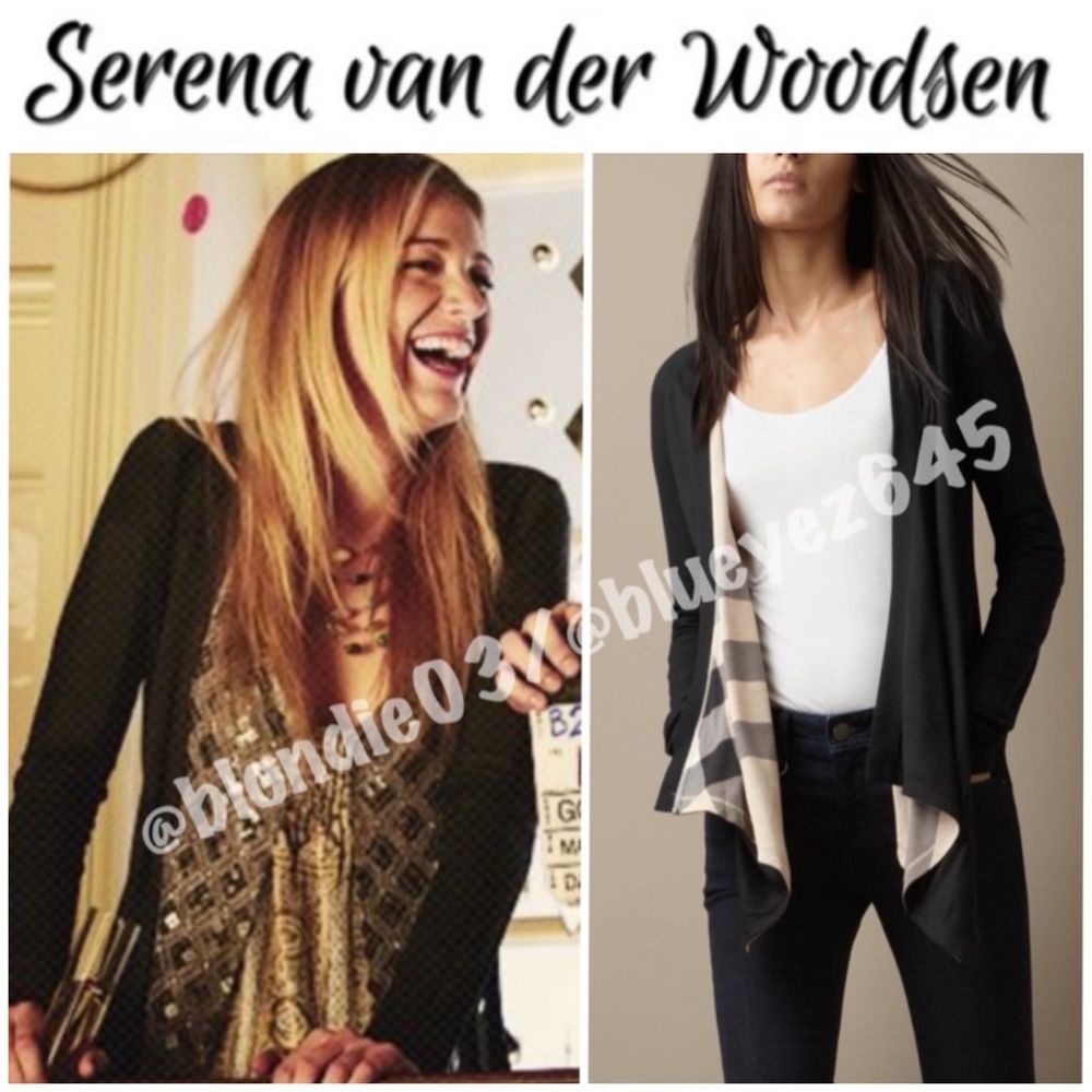 Burberry reversible waterfall cardigan S